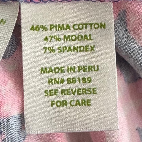 Lilly Pulitzer La Fortuna Off-The-Shoulder Top Octopus Print Small Casual Summer - Picture 9 of 12